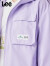 Lee儿童外套2024年新款连帽舒多口袋适宽松防风防水防污童装外套上衣 紫色 160cm