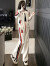 萧遇（XIAOYU）休闲运动卫衣女套装2024春秋季米白色开衫外套阔腿长裤两件套 米白套装 S(建议：85-95斤)