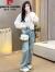 皮尔卡丹品牌新中式立领镂空蕾丝防晒衣外套女2024春夏新款韩版显瘦小个子 米白色 S