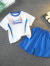 迪士尼（Disney）品牌童装男童夏装短袖套装夏季衣服裤子两件套1-10岁儿童运动套装 蓝色 100cm