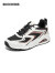 斯凯奇（Skechers）舒适女士时尚厚底休闲鞋运动鞋177422 白黑金/WBGD 36.5 