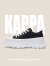 卡帕（Kappa）帆布鞋厚底百搭小白鞋子女 黑色 38 