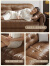 约梦千年法式复古风真皮沙发头层牛皮意式极简沙发客厅小户型棕色直排沙发 2.5米分体多人位/接触面真皮