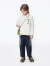 MQD马骑顿童装男童衬衫2024年春装儿童韩版衬衣薄外套 米白 140cm