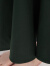 VOA40姆米重磅真丝墨绿色V领无袖钉珠开叉下摆简约华贵连衣裙 AE2577 冰海墨绿（G01） XXS 定制时长需1个月