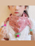迪士尼（Disney）韩版秋冬儿童三角巾围巾加厚宝宝童童棉围脖冬季韩国 大号粉色草莓 5个月-12岁宝宝