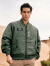 AKCLUBAK男装秋季新款轻复古纪念版MA-1刺绣章飞行员休闲夹克男2304409 军绿色 XL