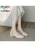 卡帝乐鳄鱼（CARTELO）品牌包头凉鞋女2022夏季仙女风温柔单鞋女百搭中跟粗跟玛丽珍女鞋 款式十二棕色 81679-5 34