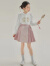 迪士尼（Disney）女童2024新款春装国风套装中大童新中式衬衫马甲马面裙唐装三件套 衬衫 120cm