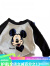 迪士尼（Disney）儿童长袖t恤中小童上衣米奇头男女童打底衫春秋宝宝衣服 白色(米奇背影) 80建议身高70-80(参考年龄1-2岁