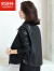 阿逊特（AspecialXun）品牌轻奢女装 皮衣女2022新款韩版时尚休闲黑色百搭单PU外套短款 黑色薄款 M