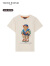 Teenie Weenie Kids小熊童装24夏新款男女童亲子装索罗娜凉感T恤 象牙白（仅女款） 170cm