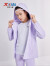 特步（XTEP）童装儿童休闲百搭风衣中大童女童时尚休闲运动上衣风衣 雾纱紫 150cm
