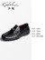 沙驰男鞋2024新款时髦青年懒人乐福鞋个性时尚驾车鞋豆豆鞋商场同款 黑色（缝制鞋底） 42
