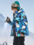 巴拉巴拉童装儿童羽绒服新款冬季鹅绒外套保暖潮中大童 蓝白蓄热防水 90鹅绒-00381 170cm