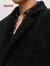 HUGO男士秋冬常规版型复古风纽扣外套 001_黑色 EU:S