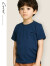 纯一良品（CUNYI）童装男童短袖t恤儿童夏装中大童运动上衣男孩打底衫基础款 白色 110cm