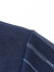 罗蒙男士条纹假两件针织衫2024春秋新款简约百搭中青年保暖毛衣男 墨绿 165（建议100-115斤）