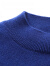 鳄鱼恤（CROCODILE）女士100%山羊绒针织半高领打底毛衣女基础款纯羊绒衫 宝蓝 160/84A(95cm)