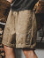 古先森美式重磅复古工装短裤男夏季潮牌男士宽松大码休闲五分裤男潮 卡其色 S(体重90-115斤