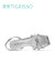 蹀愫（tigrisso）夏新款时尚水钻方头粗跟防水台高跟一字带凉鞋女TA43302-12 银色皱羊皮革 39