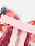 巴拉巴拉女童发饰新年头饰国风发夹可爱甜美网红对夹百搭汉服喜庆 粉红60001 110cm