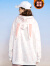 天龙致尊Denon supreme卫衣2022新款联名疯狂兔耳朵中性风宽松男女情侣加绒连帽卫衣 WLM214461加绒白色（宽松版） XS码(建议80-90斤)