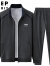 吉普（JEEP）卫衣男士套装春季新款宽松纯色休闲运动套装【易穿搭】 黑色 L