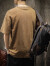 古先森美式街头230g重磅短袖t恤男士夏季卡通印花上衣纯棉宽松半袖体恤 黑色 3XL【180-200斤】