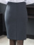 DGPZ半身裙新品开叉裙显瘦一步裙职业裙高腰修身包臀裙UL通勤西装裙Q0847 灰色 M