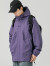 我的速度工装夹克男款春秋季宽松百搭连帽外套男生冬季三防冲锋上衣 紫色 L（115-140斤）