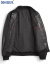 凯撒（KAISER）品牌新西兰CP40绵羊皮真皮皮衣男皮夹克短款棒球领油蜡皮外套时尚 黑色 50/XL