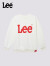 Lee儿童圆领卫衣男女童装长袖T恤2024春季新款中大童套头上衣打底衫 白色 150cm