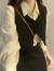 森莲娜（SENLIANNA）早春法式小个子搭配一整套连衣裙子女新春2024新款过新年内搭套装 马甲+裙子 M 95-105斤