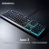 赛睿（SteelSeries）Apex 3有线键盘 游戏键盘 磁吸腕托 10区域RGB灯光 黑色 薄膜轴