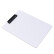 得力（deli）64502板夹 A4书写板夹 金属强力夹塑料文件夹 多功能写字垫板 办公用品 白色 24个装 SYHW