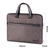 得力(deli)加厚立体办公手提袋/会议包/事务包/商务男女职业拉链袋电脑公文包便携 灰色63815