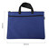 得力5840手提式双层收纳袋(蓝) 加厚文件袋布质帆布手提袋收纳袋手拎袋公文袋文件收纳袋商务 2只装