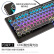 魔炼者MK9机械键盘 电竞游戏键盘 108键幻彩混光 机械键盘 复古电镀圆键帽 铝合金面板 青轴黑色