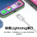 兰士顿 苹果耳机有线 Lightning扁头有线手机耳机线控 适用iPhone13/12/11/XR/XS/7plus/iPad Pro mini 白色