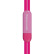 松下（Panasonic）小巧耳塞式耳机HV41 佩戴舒适 可爱糖果色耳机 深粉色