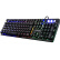 宜博（E-3LUE）EKM760 薄膜办公游戏键盘  金属面板 悬浮按键 有线键盘 黑色