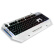 腹灵（FL·ESPORTS）机械战甲 零轴技术 游戏背光键盘 白色