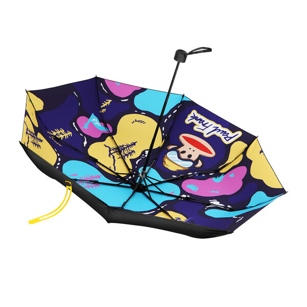 大嘴猴paulfrank三折雨伞太阳伞遮阳伞防晒伞晴雨两用男女涂鸦pfu0056