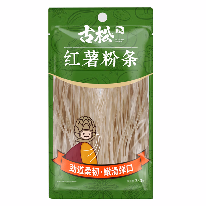 古松方便食品 红薯宽粉条350g 干货火锅粉丝 二十年品牌