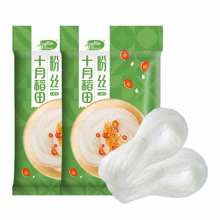 十月稻田（SHIYUEDAOTIAN）粉丝 200g*2袋 细粉丝粉条 火锅食材