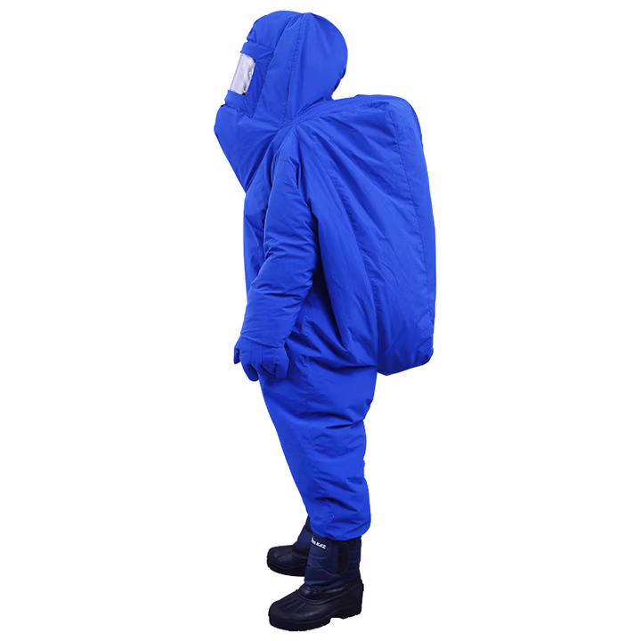 晟防耐低温零下196°防护服LNG加气站液氮氧液化天然气防寒背囊款套装