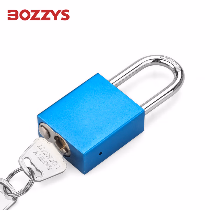BOZZYS工业安全铝挂锁能量隔离自弹不锈钢6MM锁梁阳极氧化loto安全锁A2