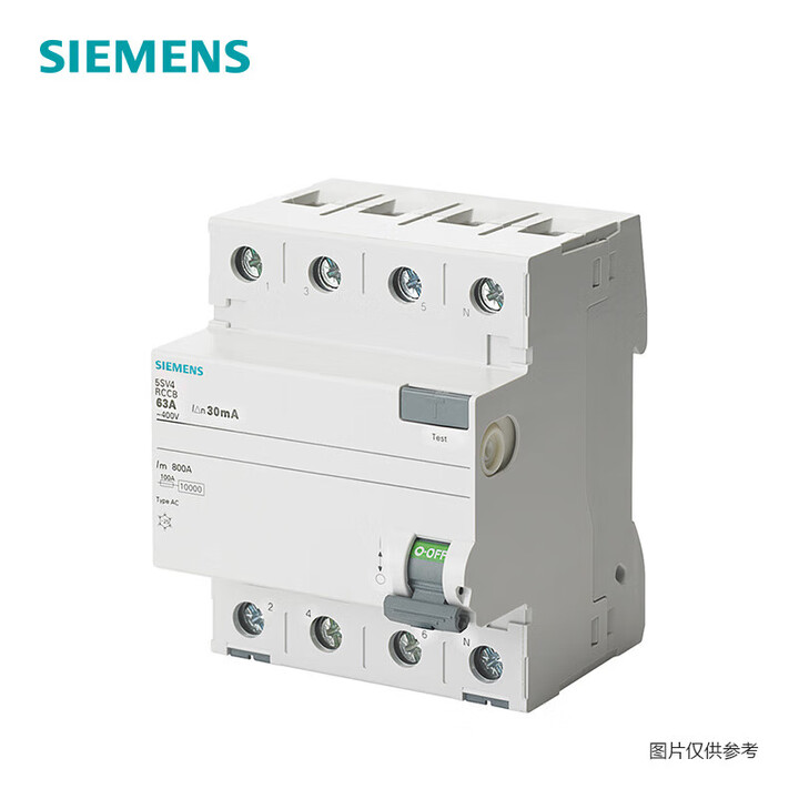 西门子 5SV4 漏电保护开关 5SV44440 4P 40A 100mA AC