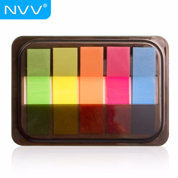 NVV 索引标签贴纸 240枚小号彩色分类记事贴便签贴便利贴 口取纸书签记号分类